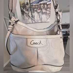 COACH Park Elevated Leather Shoulder Bag/Adjustable Crossbody
